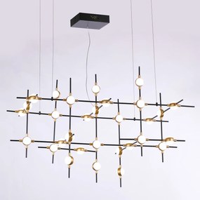 Italux glamour modern függeszték provenza fekete arany itxmd18001067-30a bg