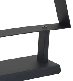 Fém karácsonyfa állvánnyal Fekete 60 cm Acél