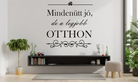 Mindenütt jó, de a legjobb otthon falmatrica