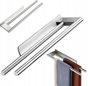 Törölközőtartó Fali Fürdőszobai Tartó Dupla Törölközőszárító