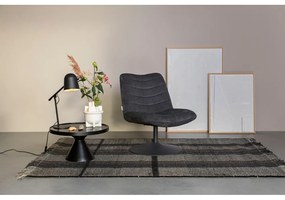 Sötétszürke bársony fotel Bubba – Zuiver