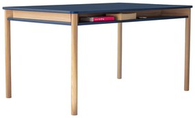 Zeen sötétkék kőrisfa étkezőasztal - Ragaba
