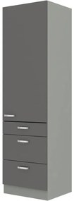 Élelmiszer szekrény Gonir 60 Ddb 210 3S 1F (szürke + szürke). 1032723