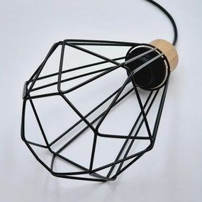 Brilagi - Csillár zsinóron WOODY BASKET 2xE27/60W/230V tölgy