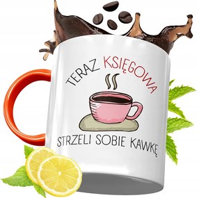 Narancssárga Bögre Könyvelőnek Ajándék fényképes nyomattal