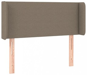 tópszínű szövet LED-es fejtámla 93 x 16 x 78/88 cm