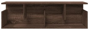 barna tölgy színű szerelt fa fali szekrény 100 x 20 x 30 cm