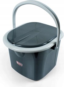 WC-vödör 15,5 l fekete