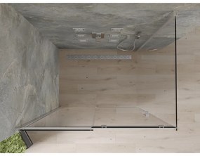 Mexen Omega zuhanykabin 160x100cm, 8mm üveg, króm profil-átlátszó üveg, 825-160-100-01-00