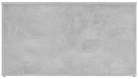 betonszürke szerelt fa tárolóláda 84 x 42 x 46 cm