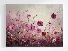 Canvas Vászonkép Természet Mező Kert Lila Virágok 80x60