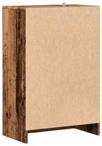 antik fa színű szerelt fa cipősszekrény 60 x 35 x 92 cm