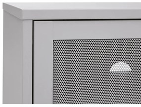 Szürke fém TV-állvány 160x55x45 cm Veep – Unique Furniture