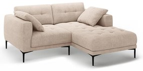 Világosbarna sarokkanapé (jobb oldali-heverő résszel) Bemy – Micadoni