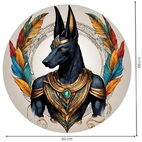 PIPPER. Kör alakú falmatrica "Anubis" Méret: 60cm