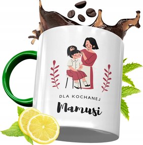 Zöld Bögre Anyukáknak Születésnapi Ajándék fényképes nyomtatással