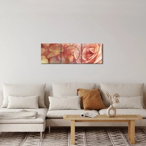 Rózsák képe (órával) (90x30 cm)