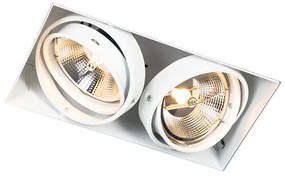 Beépített reflektor fehér GU10 AR111 Trimless 2-lámpás - Oneon
