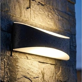 LED kültéri fali lámpatest LED/10W/230V IP65 fekete
