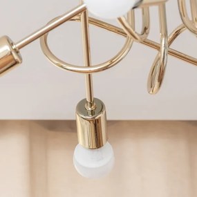 Felületre szerelhető csillár OXFORD 5xE27/15W/230V, arany