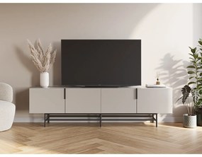Krémszínű TV-állvány 200x54,5 cm Eldia – Marckeric