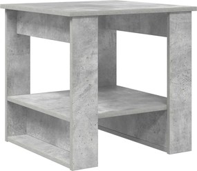 vidaXL Dohányzóasztal Beton Szürke 51 x 50 x 50 cm Faanyag