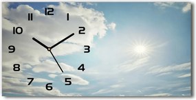 Üveg falióra Felhők az égen 60x30 cm