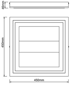 Brilliant-LED Dimmelhető mennyezeti lámpa RHEA LED/24W/230V