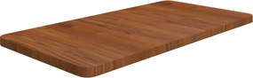 vidaXL sötétbarna kezelt tömör fa fürdőszobai pult 80 x 40 x 2,5 cm