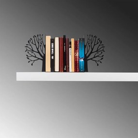 Kitap fém könyvtámasz, fekete, 44×14 cm
