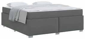 Ágykeret Sötétszürke 180 x 200 cm szövet