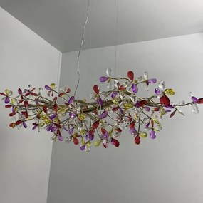 Kristály csillár zsinóron 13xG9/40W/230V színes