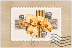 Poszter 60x40 Narancssárga orchidea