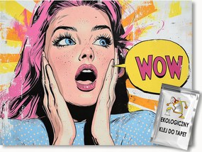 Fotótapéta Flizelina Grafika Képregény Pop Art Nő Portré 152,5x104 ragasztó