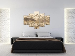 Kép - 3D hegyvonalak (150x105 cm)