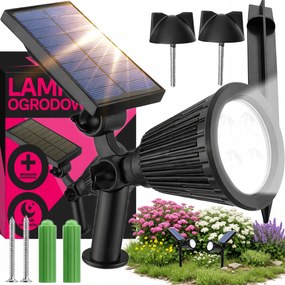 Napelemes Kerti Lámpa Led Beszúrható Reflektor Szürkület Érzékelő Pont