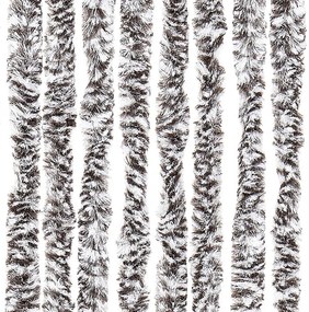 barna és bézs zsenília rovarfüggöny 100 x 230 cm