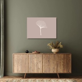 Üveg kép - Bézs színű levelek N⁰5 (70x50 cm)