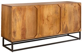 Design komód Shayla 140 cm barna mangó