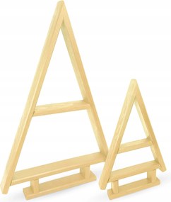 Fenyő karácsonyfa karácsonyi dekoráció Natúr 2 db-os szett