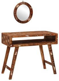 Öltözködőasztal Barna 90 x 76 x 45 cm Tömör újrahasznosított fa
