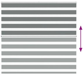 zebrafüggönnyel sötét szürke szövetszélesség 160,9cm poliészter