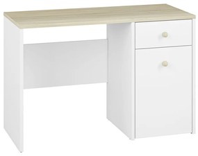 Elmo 18 íróasztal fehér/bükk fjord