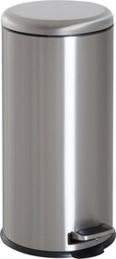 HOMCOM 30L Szemetes, Hulladékgyűjtő, Pedálos Kukáslapáttal, Belső Vödörrel, Hulladék Elkülönítő, Kerek | Aosom