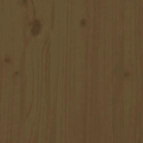 mézbarna tömör fenyőfa fali fejtámla 106 x 3 x 91,5 cm