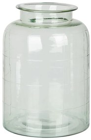 Üveg Virágtartó váza 35 Zöld VINDALOO Beliani