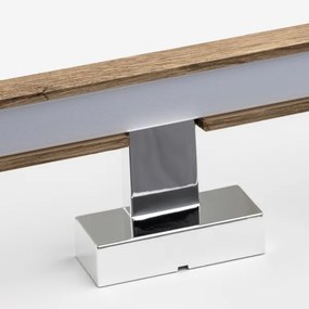 Brilagi-LED Fürdőszobai tükörmegvilágítás WOODY MIRROR LED/12W/230V IP44 tölgy/króm