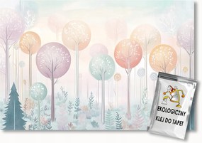 FotĂłtapĂ©ta Flizelina ErdĆ Park SzĂnes Pasztell FĂĄk 150x105 ragasztĂł