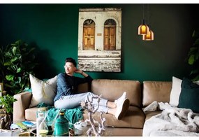 Klausen 111050 - Csillár zsinóron FIRE 1xE27/9W/230V barna/fekete