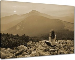 Vászonkép 100x70 Pillantás felülről Gondolatok